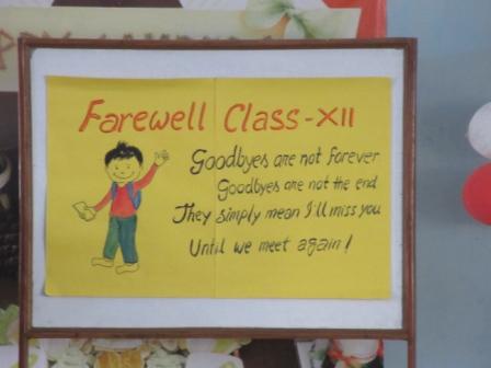 Farewell class XII